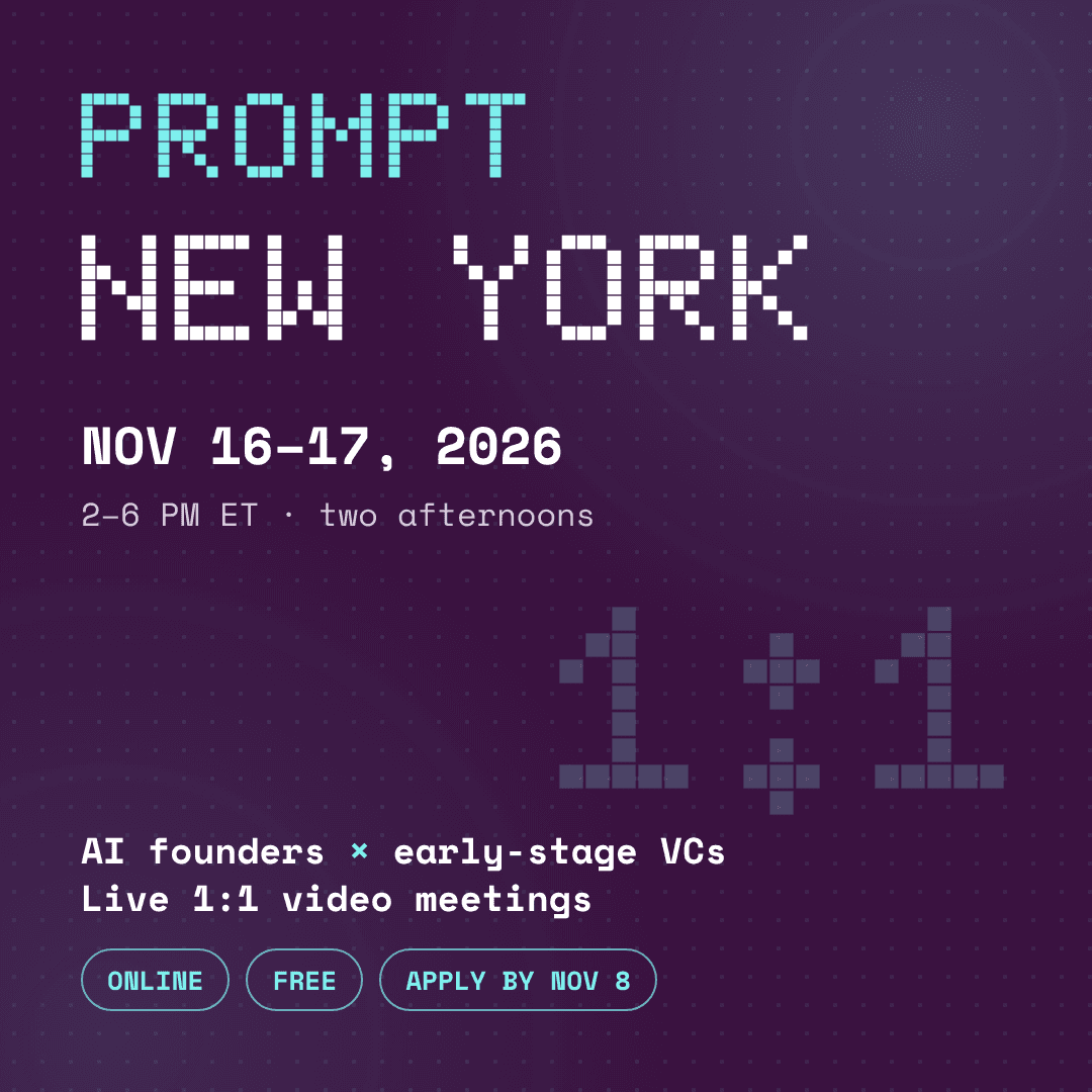 PROMPT New York Gives AI Founders Ten Minutes to Connect