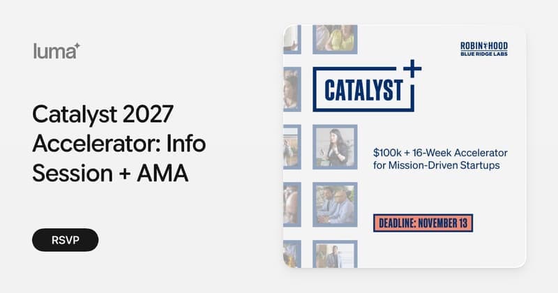 Catalyst 2027 Opens the Accelerator Conversation Before the Application
