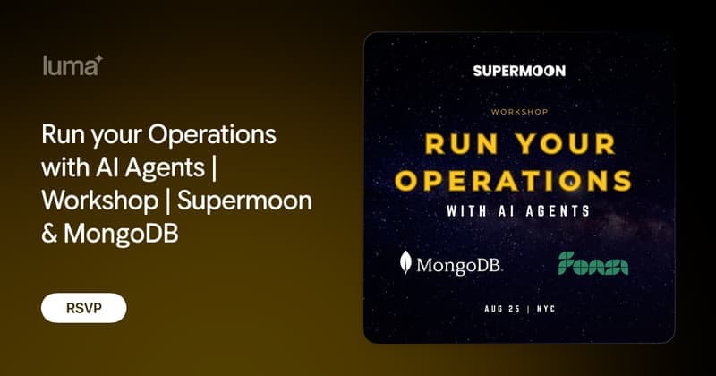 Supermoon and MongoDB Turn AI Agents Into an Operations Workshop