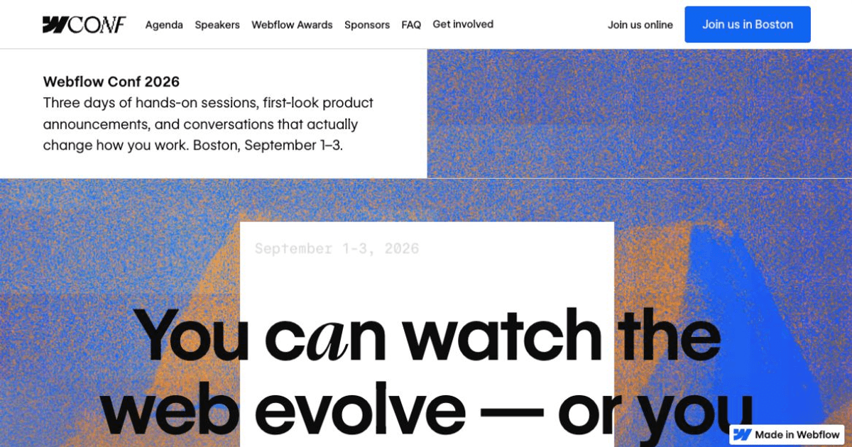 Webflow Conf 2026 Treats the Website as a Growth System